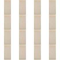 16 Pcs DIY Wooden Cross Stitch Bookmark Blank Hang Tag (8pcs) Embroidered Bookmarks Student