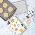 thumbnail image 5 of Yayeee Pot Holders Kitchen Heat Resistant with Pocket 7"x9.8" Cotton Oven Cooking Hot Pads, Colorful Retro Floral, 5 of 7