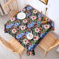 thumbnail image 2 of Pioneer Flower Floral Print Pattern Square Tablecloth, Waterproof Wipeable Spillproof Washable Table Cover for Home Kitchen Party Decor, 60"x60", 2 of 6