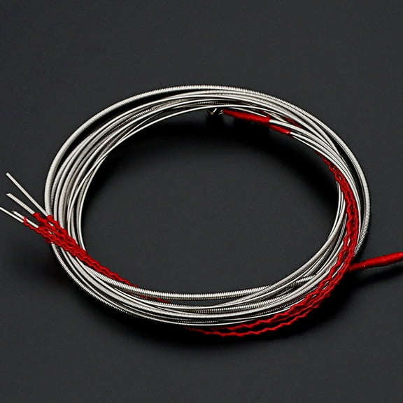 WEUVEB 4Pcs Flat Wound Bass Strings Set Assorted Color For Jazz Music