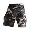 thumbnail image 2 of UFOUND Men Drawstring Plus Size Summer Camo Shorts Multi Pockets Cargo Pants Breathable Bottoms Streetwear, 2 of 4