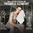 thumbnail image 6 of RIVERSIDE 24 Pack Luxury Washcloths 12x12 with Soft Cotton 400 GSM Quick Dry and Absorbent for Face & Body - White, 6 of 9