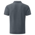 thumbnail image 6 of LTTVQM Breeze Capri Shirt for Men Breathable Beer Belly Short Sleeve Polo Shirts Wear Collared Textured Shirts Quick Dry Golf Casual Dark Gray XL, 6 of 6