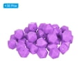 thumbnail image 3 of Uxcell 17 mm Hexagonal Silicone Beads, Polygonal Beads Bulk, Purple 30Pcs, 3 of 7
