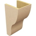 thumbnail image 5 of 9"W x 9"D x 18"H Wide Greensboro Rough Cedar Woodgrain TimberThane Corbel, Primed Tan, 5 of 6