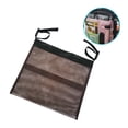 thumbnail image 4 of Bolsa de cochecito Organizador de silla de ruedas colgante Bolsa de almacenamiento de carrito de andador con cremallera de nailon, Marrón Noticed HA004829-03, 4 of 7