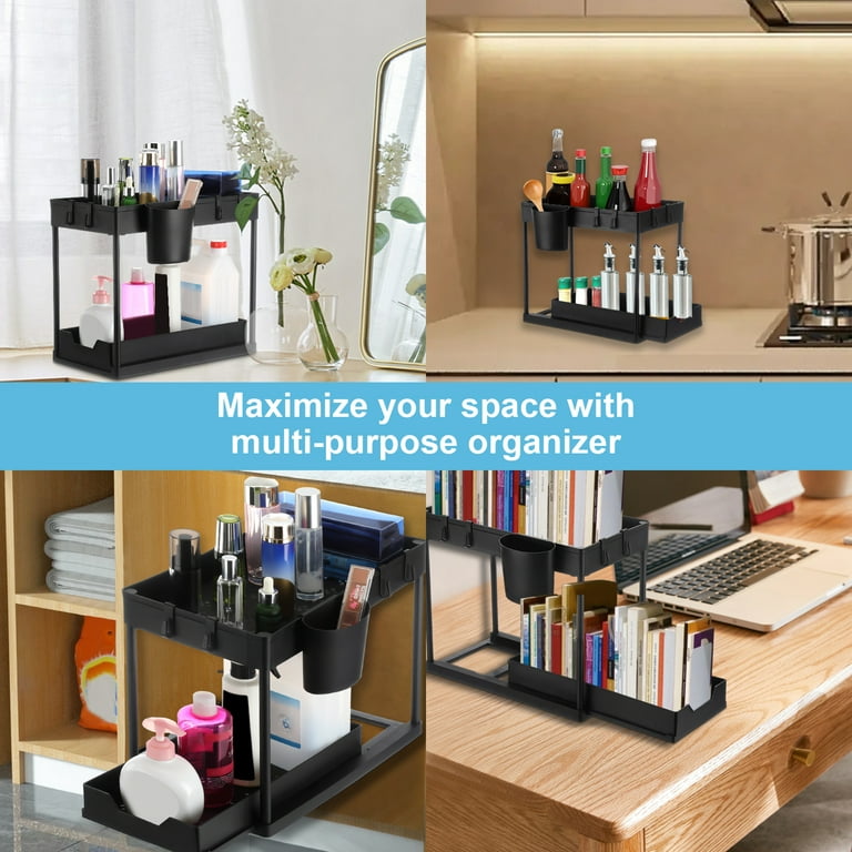 Maximize the Space Under Your Sink With This Sliding Organizer