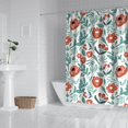 thumbnail image 2 of Pioneer Flower Floral Print Pattern Shower Curtain 72"x72" ,Bathroom Decorative Shower Curtains Set with 12 Hooks,Modern Waterproof Washable Shower Curtain, 2 of 6