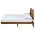 thumbnail image 3 of Baxton Studio Fleur Mid-Century Platform Bed, Queen, Walnut Brown, 3 of 9