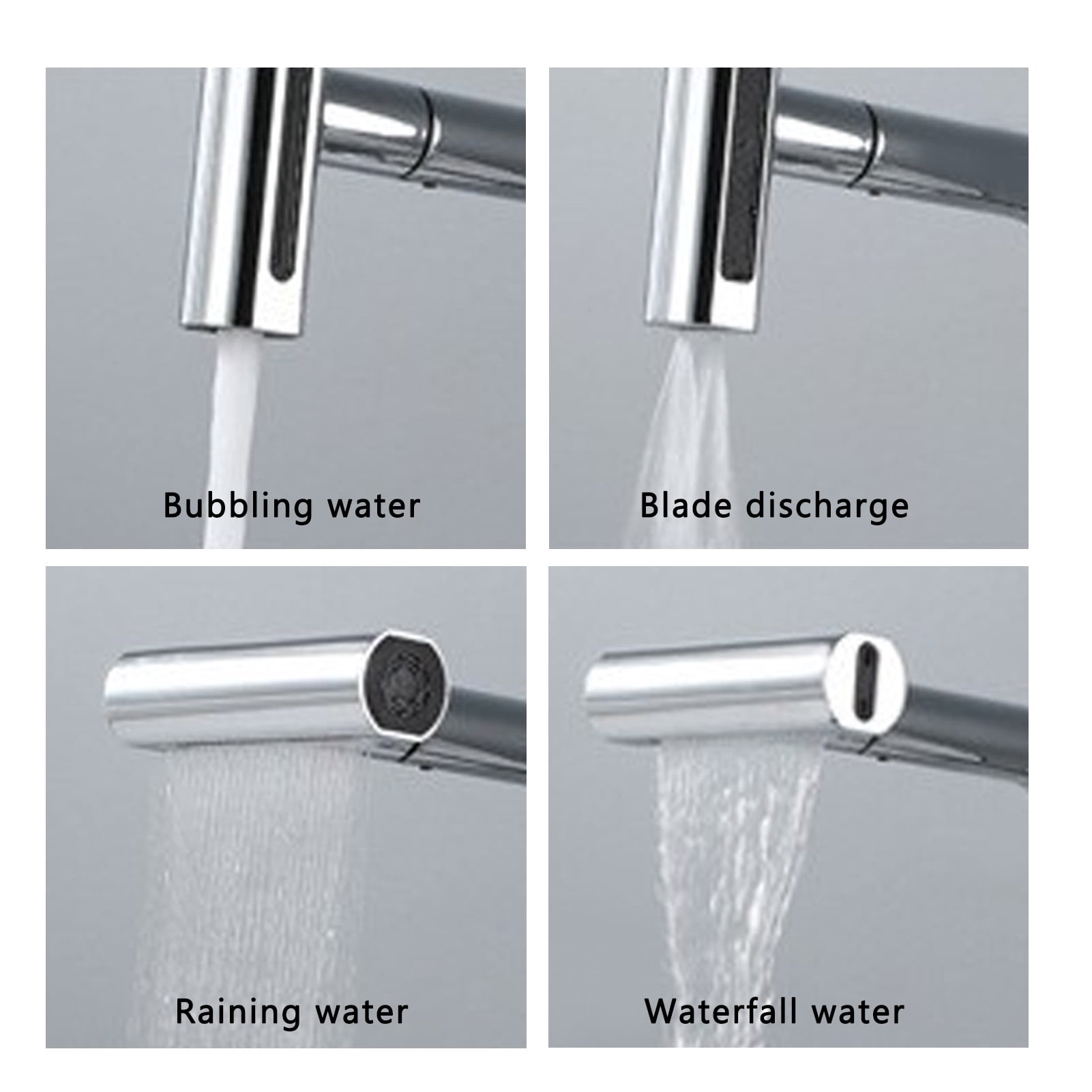 BIMZUC Kitchen Faucet with Pull Down Sprayer Stainless Steel 360 Degree Rotation Single Handle Sink Mixer Tap for Laundry Bathroom Commercial Farmhouse RV Utility Sink High Arc