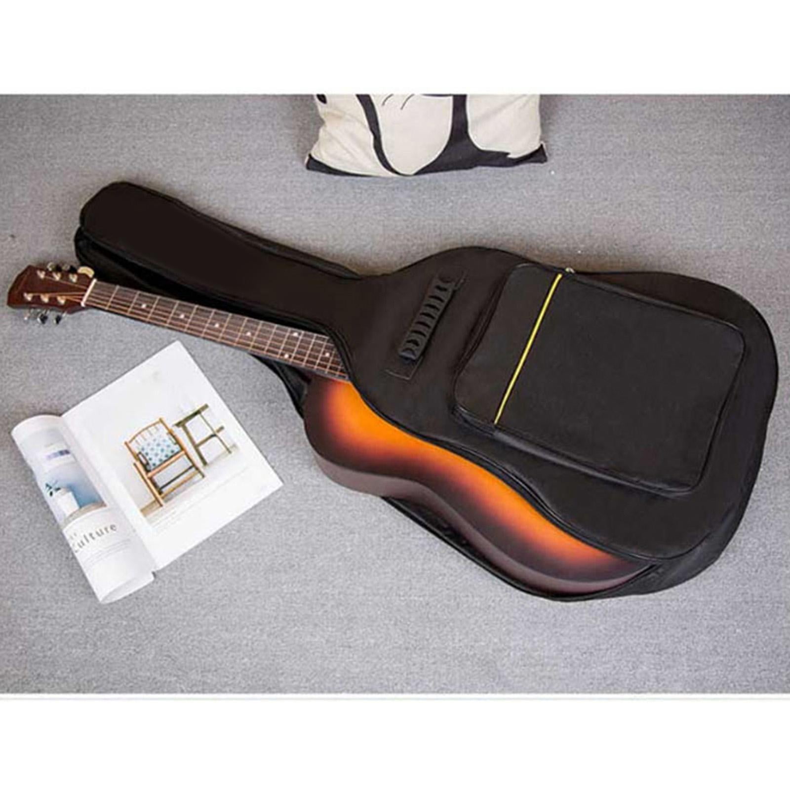 LeeQinersw 36 Inch Double Shoulder Straps Guitar Oxford Fabric Acoustic Guitar Bag 5mm Case