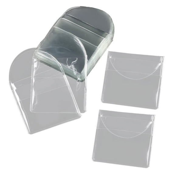 50Pcs Coin Protectors Clear Coin Holders for Coin Collectors Protector Single Pocket Coin Sleeves Coin Storage Sleeves