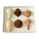 thumbnail image 3 of Juego de 6 adornos navideños para de Navidad, bolas de flocado, bombillas navideñas, elegantes colgantes para fiestas y vacaciones., 3 of 8