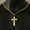 Gold, variant on Crucifixion Cross Necklace For Men Women Stainless Steel Miami Chain Pendant Hot-Silver-18inch or 45cm
