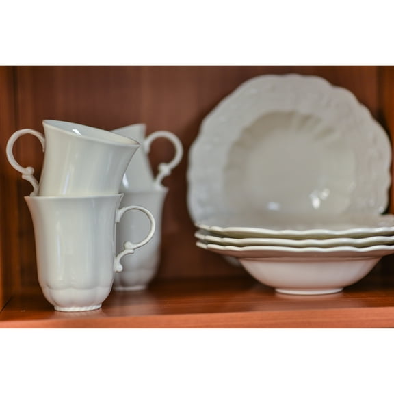 Red Vanilla FQ900-415 14 oz Country Estate White Mug - Set of 4