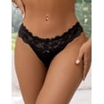 thumbnail image 2 of ohyeahlady String en Dentelle pour Femmes Culottes Tangas Grande Taille sous-Vêtements V String, 2 of 7