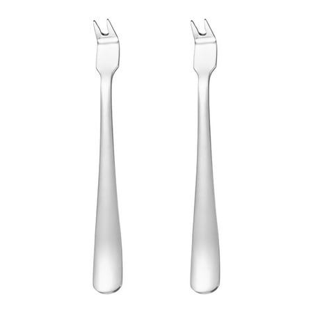 

BESTONZON 2Pcs Stainless Steel Meat Forks Barbecue Forks Camping Serving Forks Outdoor Cooking Forks