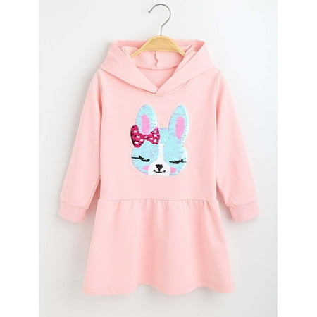 

Honeeladyy Clearance under 5$ Infant Toddler Baby Girls Middle And Small Children Long Sleeve Color Changing Sequin Pattern Dress