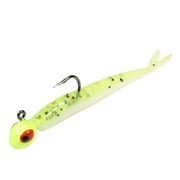 Northland Tackle Impulse Rigged Mini Smelt, Jig and Tail, Freshwater, Chartreuse Shad