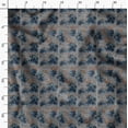 thumbnail image 3 of Soimoi Leaf Print, Silk Fabric, Decor Sewing Fabric by The Yard 42 Inch Wide,Decorative Fabric for Shirts Suits Ties, Gray, 3 of 6