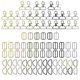 thumbnail image 1 of 90 Pc Swivel Clasps Snap Hooks and D Rings Keychain Clip Hook Lobster Claw Clasp for Keychain Making and Sewing Project, 1 of 5