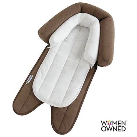 GoldBug - 2-in-1 Infant Head Support, Brown/ White