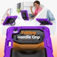 thumbnail image 2 of for iPad Mini 7th/6th Generation Case 8.3 inch 2024/2021, 360 Rotating Shockproof Cover with Stand, Handle, Shoulder Strap, Purple, 2 of 7