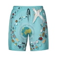 thumbnail image 4 of Lsque Mens Swim Trunks Travelling on Airplane Pattern - Bathing Suit Compression Liner - Beach Swim Shorts Swimwear - (S-3XL) - Stretch Quick Dry -3X-Large, 4 of 9