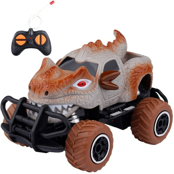 PVCS Voiture de jouets télécommandée de dinosaure, voiture télécommandée à 4  canaux pour enfants, cadeaux d'anniversaire de voiture de jouets de  dinosaure Rc pour les enfants de 3 à 7 ans enfants 