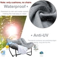 thumbnail image 3 of Papasan Chair Cushion, Egg Chair Cushion, Water Resistant Hanging Swing Cushion, Thickened Soft Seat Cushion for Outdoor and Indoor(Only Cushion)（Light gray）, 3 of 6