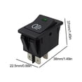 thumbnail image 3 of Car Light Rocker Switch ON-OFF Fog Lamp Switch 2 Position 4 Pins LED, 3 of 8