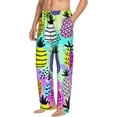 thumbnail image 2 of Balery Men'S Graffiti Pineapples Pants,Sleepwear Pants,Pajama Pants,Pj Bottoms Drawstring And Pockets-Small, 2 of 9