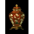 thumbnail image 2 of Unknown 23x32 Gold Ornate Wood Framed with Double Matting Museum Art Print Titled - Red Porcelain Vase I, 2 of 4