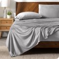 thumbnail image 1 of Bare Home Ensemble de Draps en Molleton Microplush - Ultra Doux - Poche Profonde - Lit Simple, Gris Pâle, 1 of 7