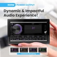 thumbnail image 3 of Receptor estéreo marino Pyle PLMR2DNBK 300W Bluetooth, 3 of 7