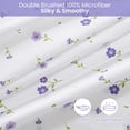 thumbnail image 4 of Queen Size Sheet Set Soft Queen Bed Sheets Brushed Microfiber Fitted Sheet with ” Deep Pockets Breathable Pieces Sheet Set for Queen Bed Bedding Sheets & Pillowcases Navy, 4 of 8