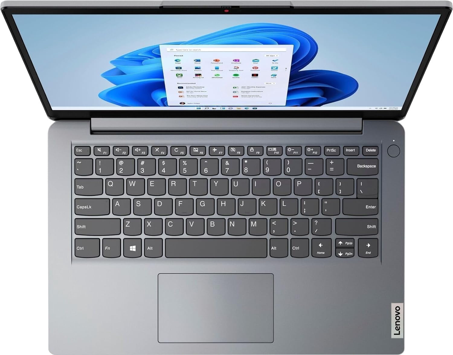 Lenovo IdeaPad 1 Business Laptop, 14" HD Display, Intel Celeron N4020, 4GB RAM, 128GB eMMC + 256GB SD Card, ‎Intel UHD Graphics, Wi-Fi 6, Bluetooth, Windows 11 Pro