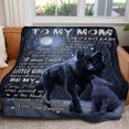 thumbnail image 2 of Blanket Gift Ideas For Mom, My Loving Wolf Mom, 2 of 5