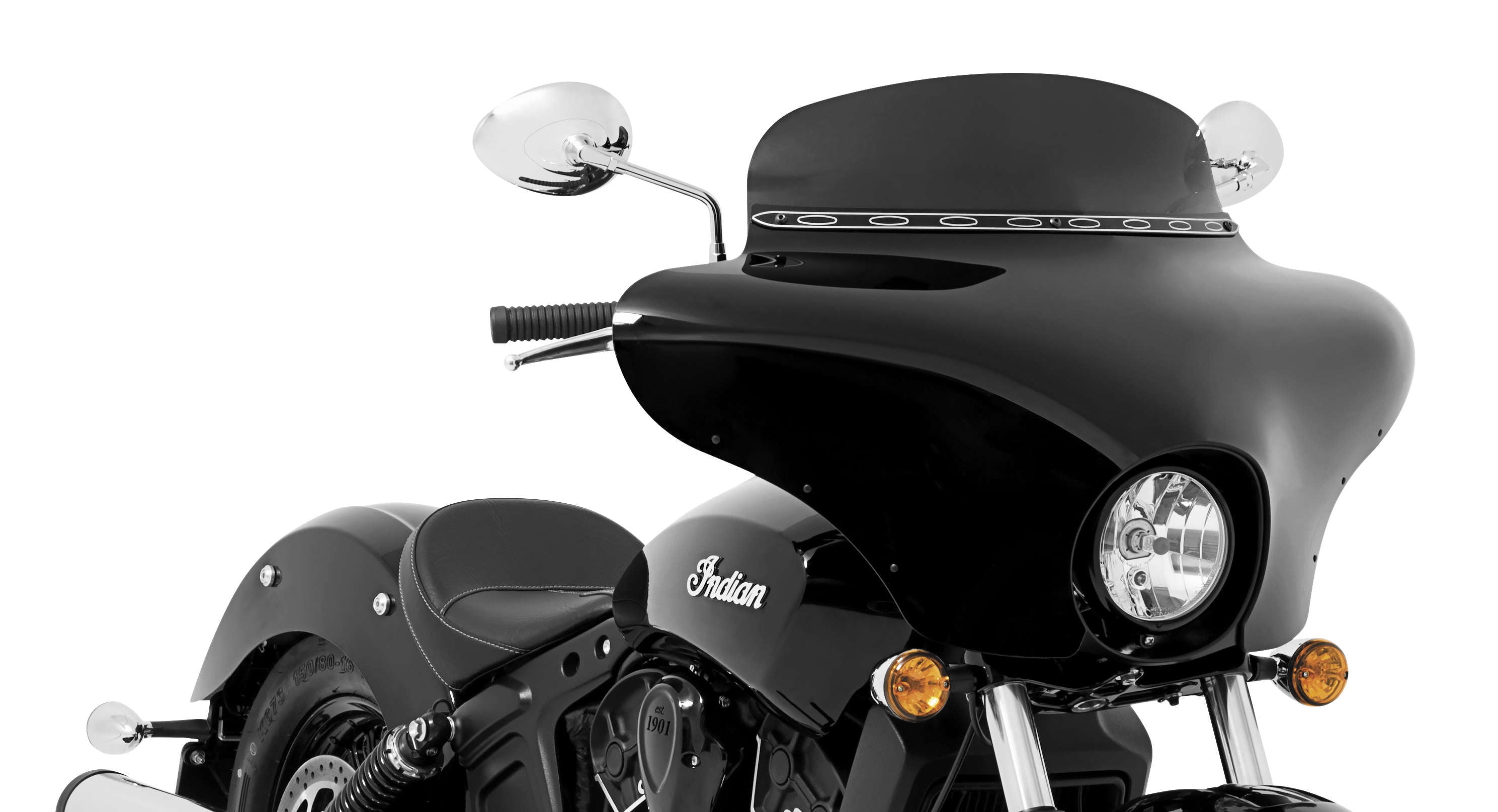 Memphis Shades Fairing Batwing Blk Mem7081 New