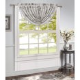 thumbnail image 1 of Felicia Jacquard Rod Pocket Waterfall Window Valance, Blanc, 48x37 Pouces, 1 of 1