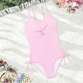 thumbnail image 4 of Swimsuits Pink 1 Piece Swimsuit Girls Sleeveless Quick Dry Bathing Parties Summer Beach Girls' Swimwear 13-14 Years, 4 of 5