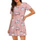thumbnail image 1 of Fotbe Girl Rabbit Bata de Dormir para Mujer con Estampado, Camisón de Algodón de Manga Corta, Ropa de Dormir Casual, 1 of 6