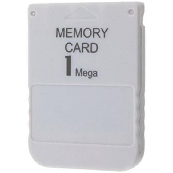 RUITROLIKER 1MB Memory Card for Playstation One PS1 Console 1 Mega Memory Card White