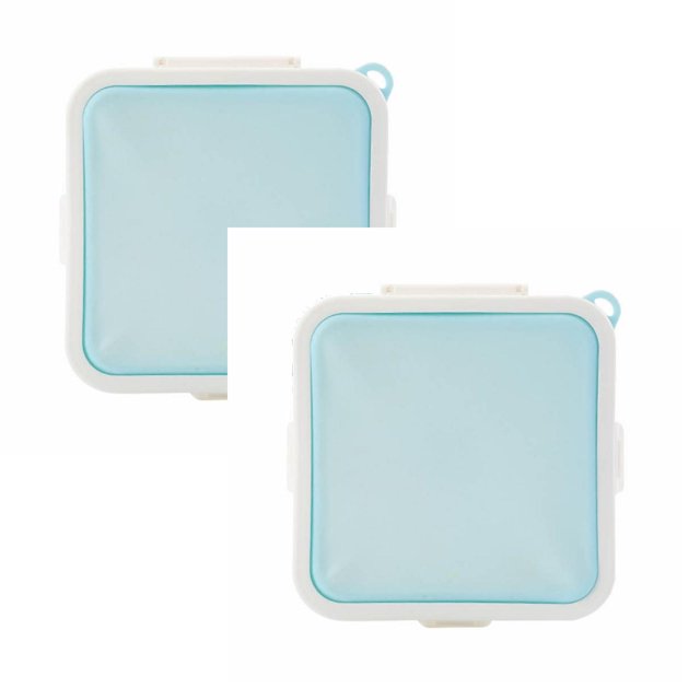 Oleegame 2PC Produce Storage Sandwich Containers Sandwich Box Food Storage Shape Holder Plastic For Lunch Boxes Bread Sandwich For Kids Adults Prep Microwave Dishwasher Blue