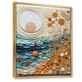 thumbnail image 2 of Designart "peaceful Sands III" Abstract Collages Floater Framed Wall Decor, 2 of 7
