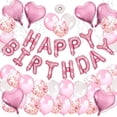 thumbnail image 1 of Globos lujosos de color rosa y dorado, el complemento perfecto para la decoración de la fiesta de cumpleaños de tus niñas, 1 of 7