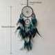 thumbnail image 2 of Atrapasueños, atrapasueños grandes para colgar en la pared, atrapasueños de plumas azules y negras para el dormitorio, adornos de arte de pared, regalos artesanales, 2 of 4