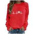 thumbnail image 2 of PNTUTB Fashionable Women's Christmas-Themed Print Casual Long Sleeve Crew Neck Cute Pullover Sweatshirt, 2 of 6