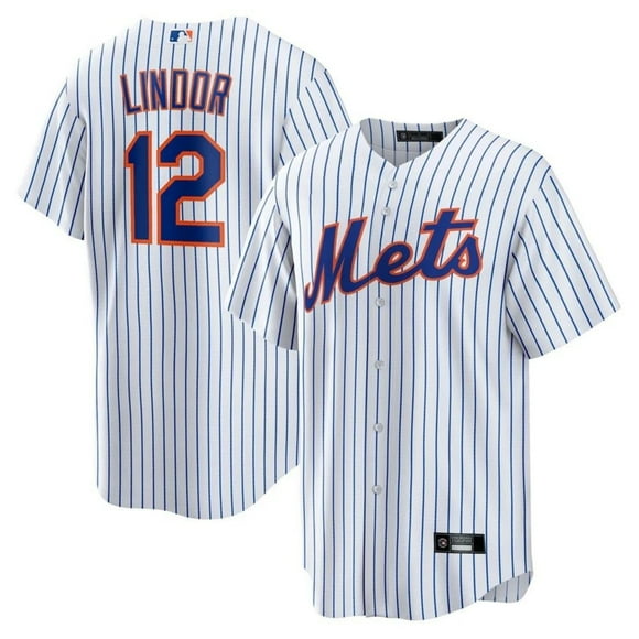 Baseball Jerseys New_York_Met_s #12 Francisco Lindor Player Name & Number Embroidery Baseball Sport Shirts American Baseball Jersey_s