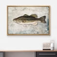 thumbnail image 3 of wall26 Framed Canvas Print Wall Art Largemouth Bass Fish on Granite Background Marine Life Animals Digital Art Realism Nautical Scenic Ultra for Living Room, Bedroom, Office - 24"x36" Natur, 3 of 5